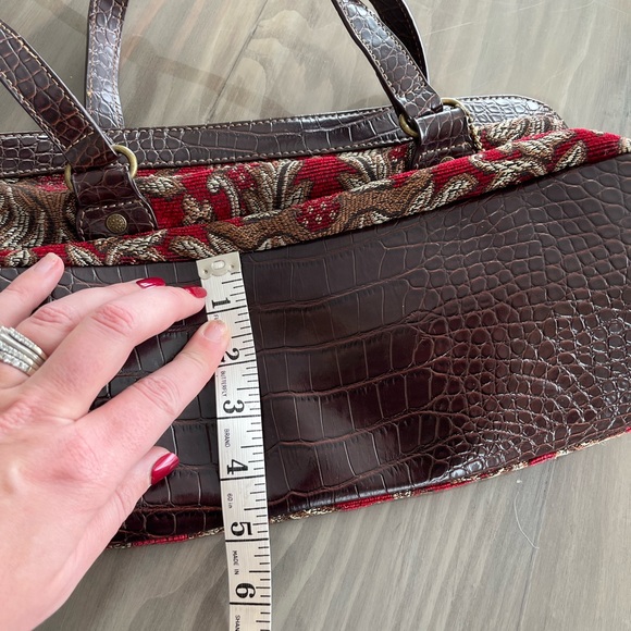 The Sak Tapestry Handbag Red/Brown - Picture 10 of 14